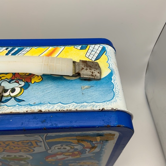 Vintage Jim Henson's Muppet Babies Retro Metal Lunch Box with Thermos 1985 - Picture 4 of 16